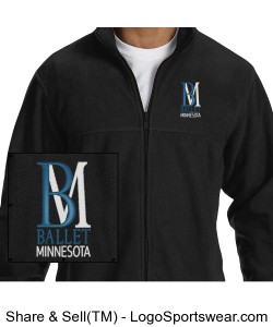 Men's Embroidered Fleece Jacket Design Zoom